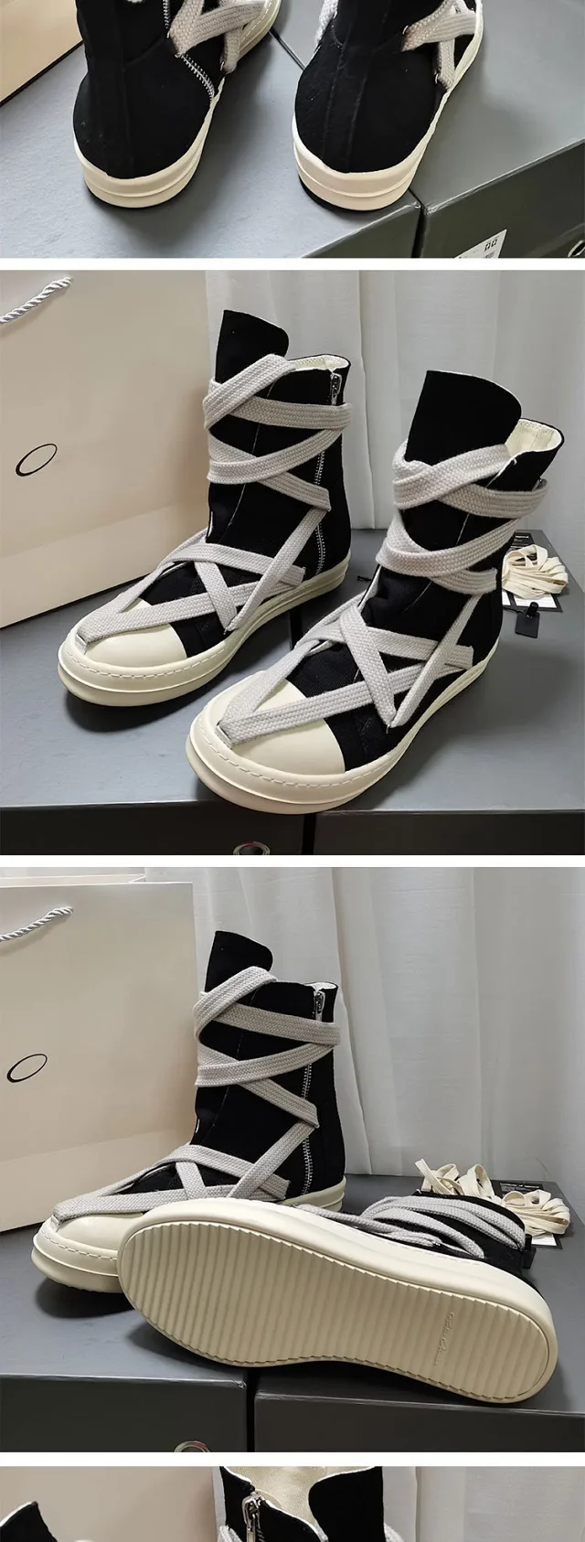 Unbranded Boots High-Top Lace-Wrap Canvas product detail image 4