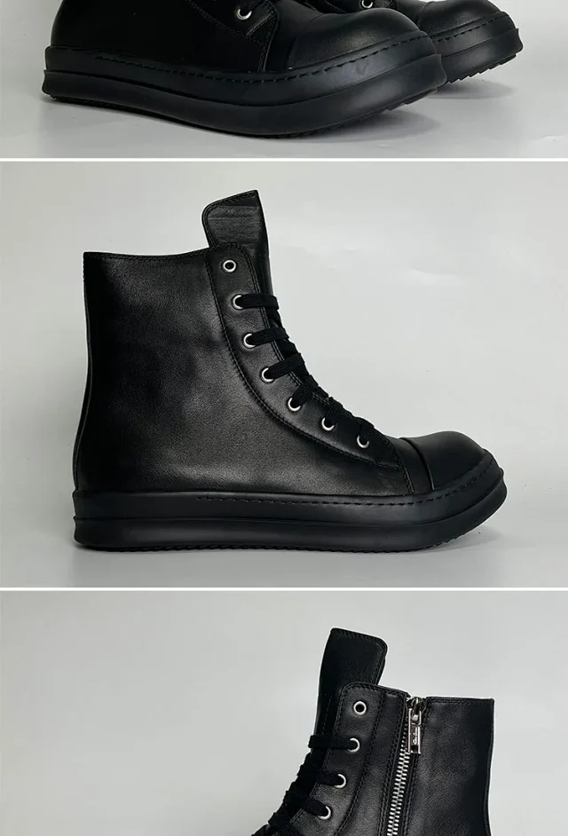 Unbranded Boots Lace-Up Side-Zip Ankle product detail image 6
