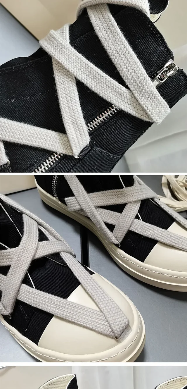 Unbranded Boots High-Top Lace-Wrap Canvas product detail image 2