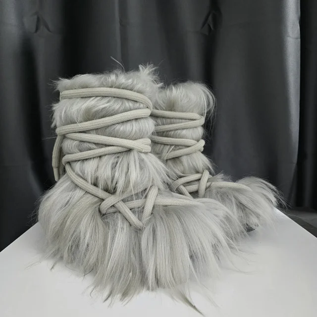 Unbranded Boots Faux Fur Lace-Up product detail image 8