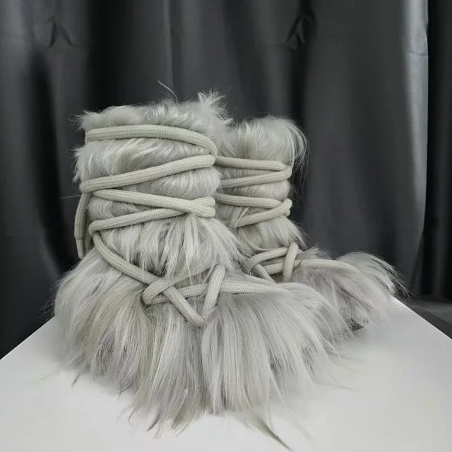 Unbranded Boots Faux Fur Lace-Up product detail image 12