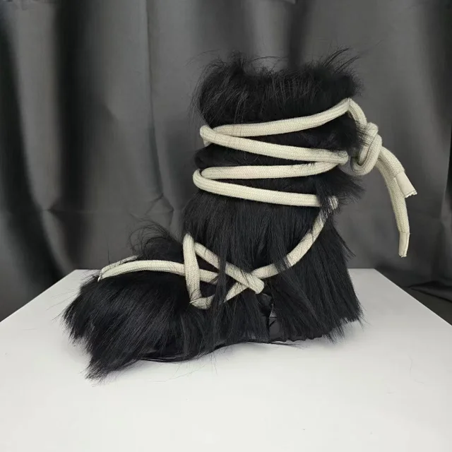 Unbranded Boots Faux Fur Lace-Up product detail image 29