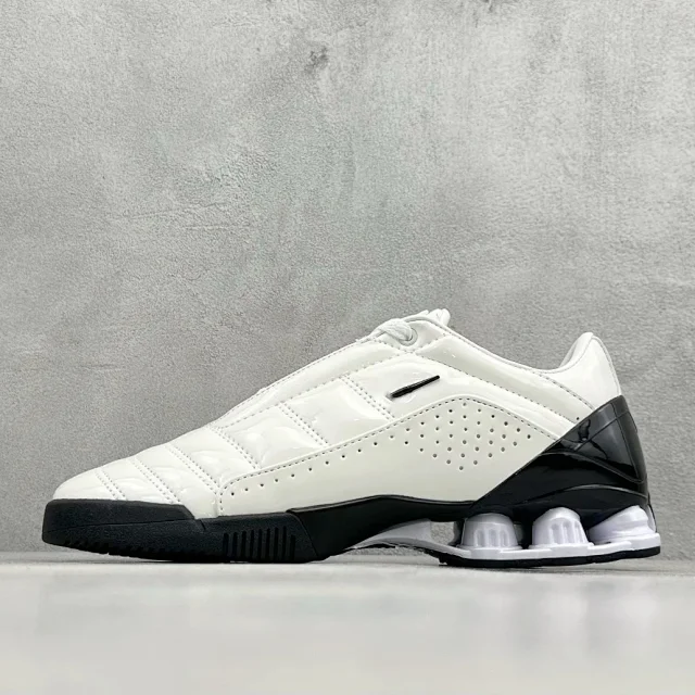 Unbranded Sneakers Low-top glossy quilted with perforated side panels and column-cushioned heels product detail image 5