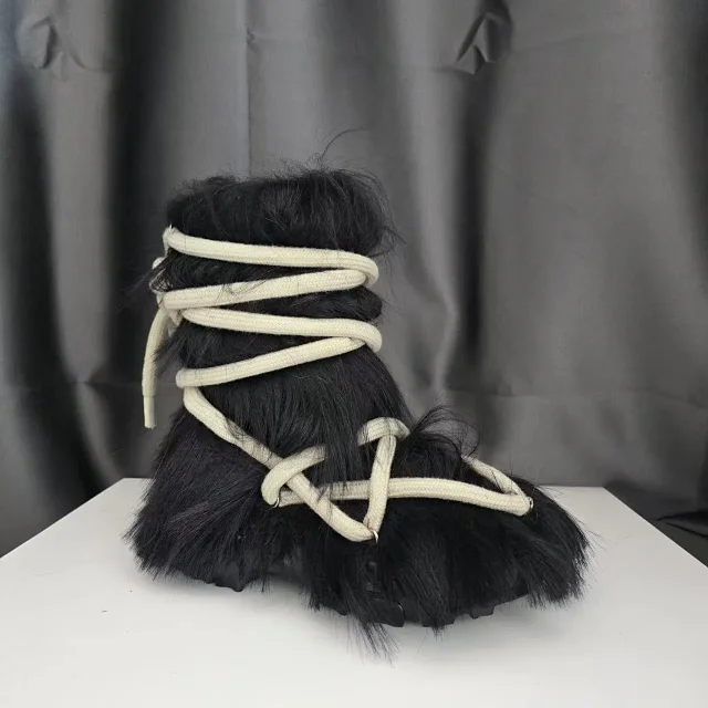 Unbranded Boots Faux Fur Lace-Up product detail image 28