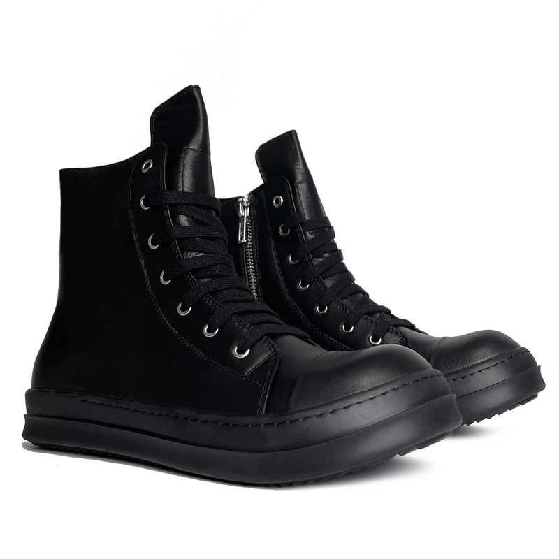 Unbranded Boots Lace-Up Side-Zip Ankle image 1