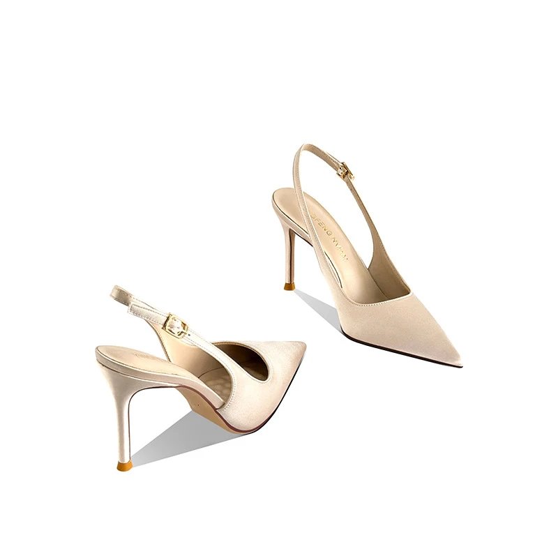 Unbranded High Heels Pointed-Toe Slingback Stiletto Pumps image 3