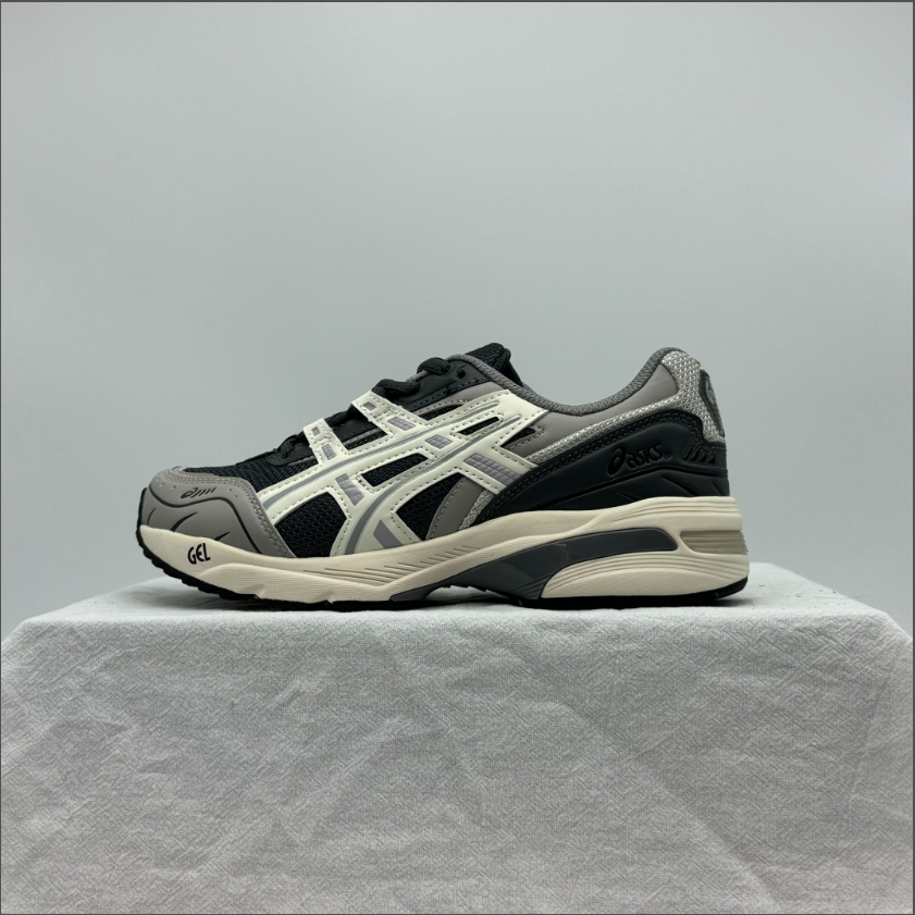 Asics Gel-Kayano 14 Silver Black Yellow Running Shoes - 16