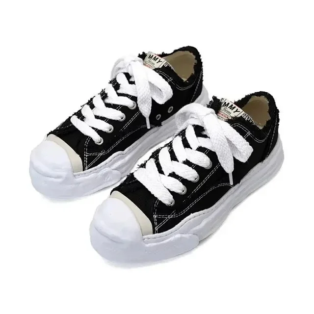 Maison Mihara Yasuhiro Sneakers Distressed Canvas Low-Top product detail image 12