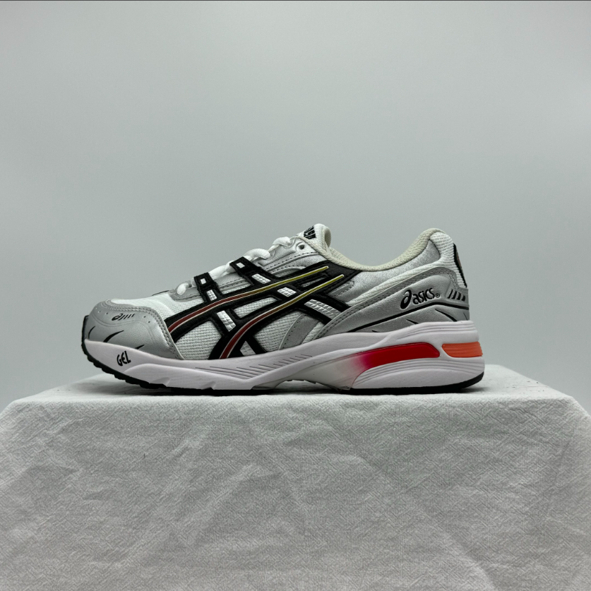 Asics Gel-Kayano 14 Silver Black Yellow Running Shoes - 17