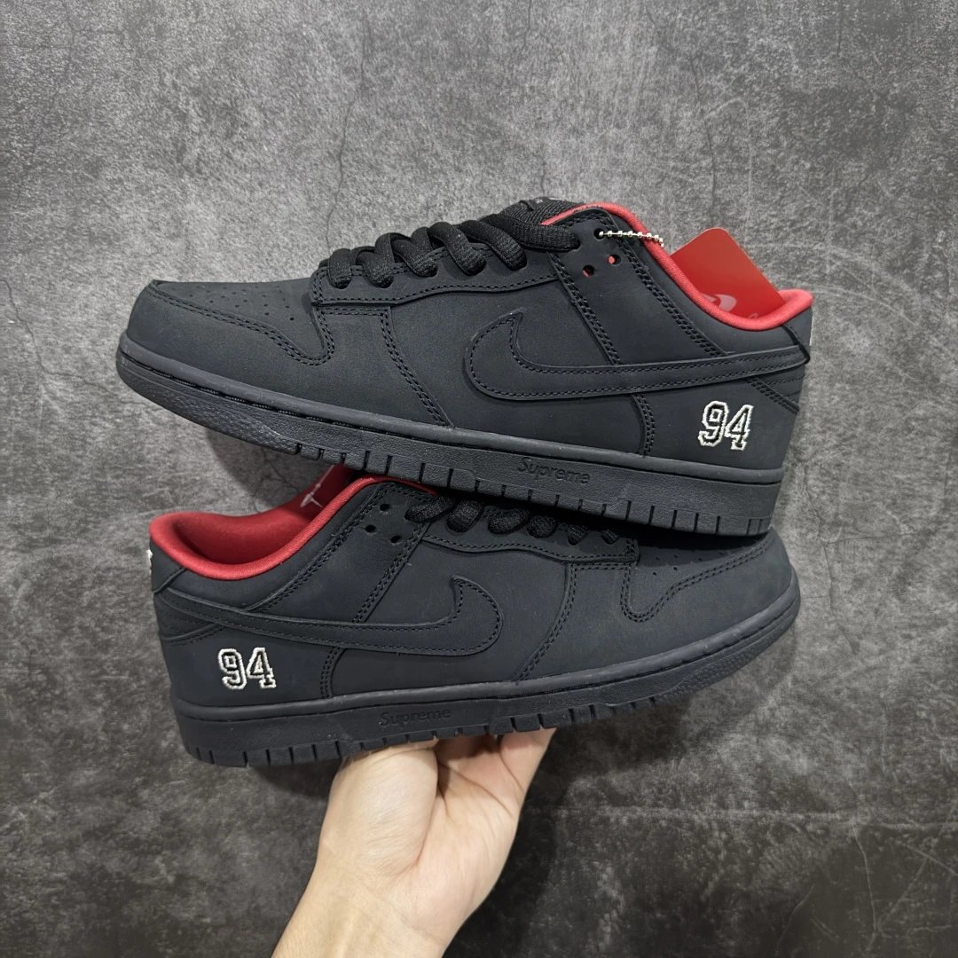 L07纯原Supreme x DUNK 94联名 黑红HQ8487-001男