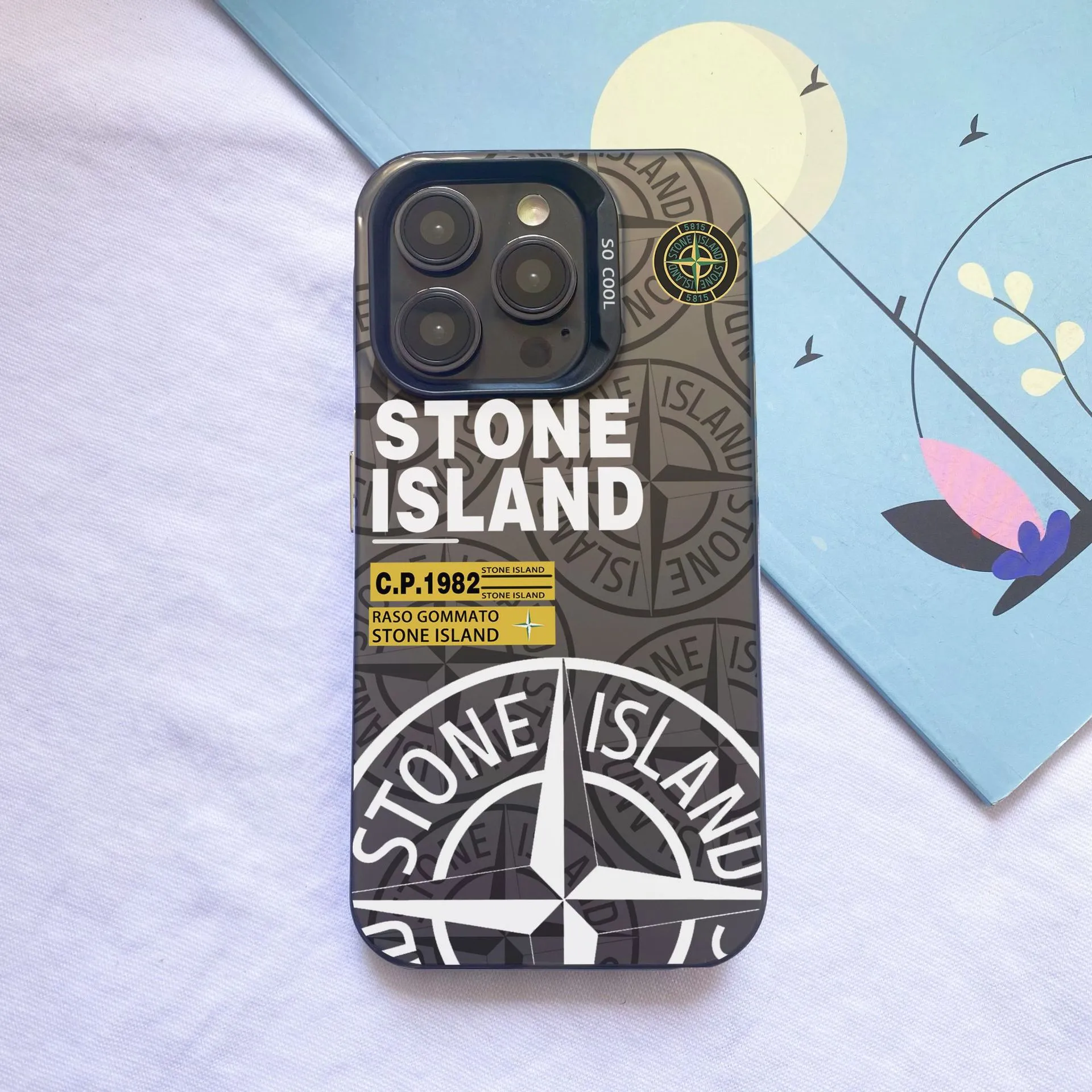 Stone Island-themed phone case