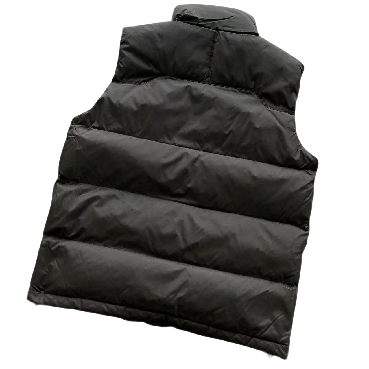 Left embroidered white Beibei black shoulder color six tone down vest 22091949