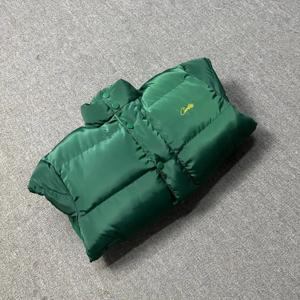 Corteiz × Unknown Down Jacket Black/Yellow Reversible Puffer Jacket - 33