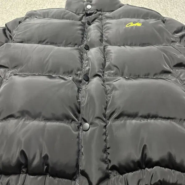 Corteiz × Unknown Down Jacket Black/Yellow Reversible Puffer Jacket - 28