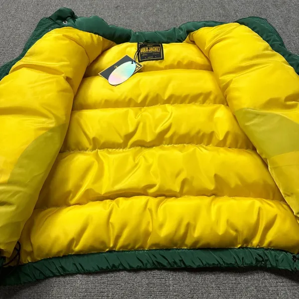 Corteiz × Unknown Down Jacket Black/Yellow Reversible Puffer Jacket - 36