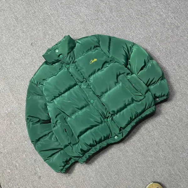 Corteiz × Unknown Down Jacket Black/Yellow Reversible Puffer Jacket - 41