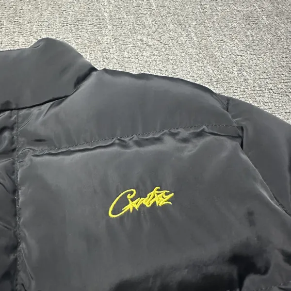 Corteiz × Unknown Down Jacket Black/Yellow Reversible Puffer Jacket - 29