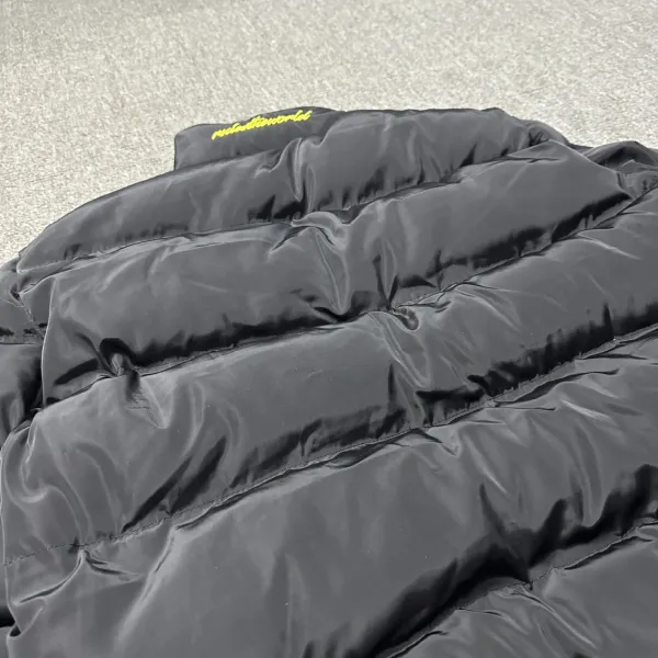 Corteiz × Unknown Down Jacket Black/Yellow Reversible Puffer Jacket - 24