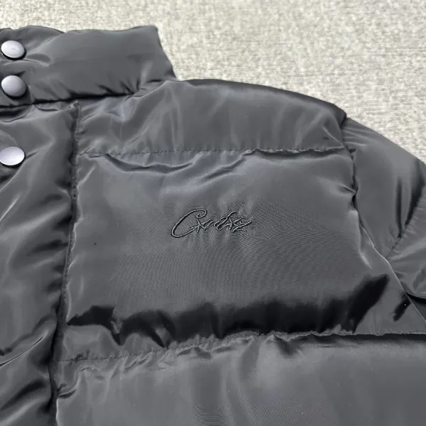 Corteiz × Unknown Down Jacket Black/Yellow Reversible Puffer Jacket - 13