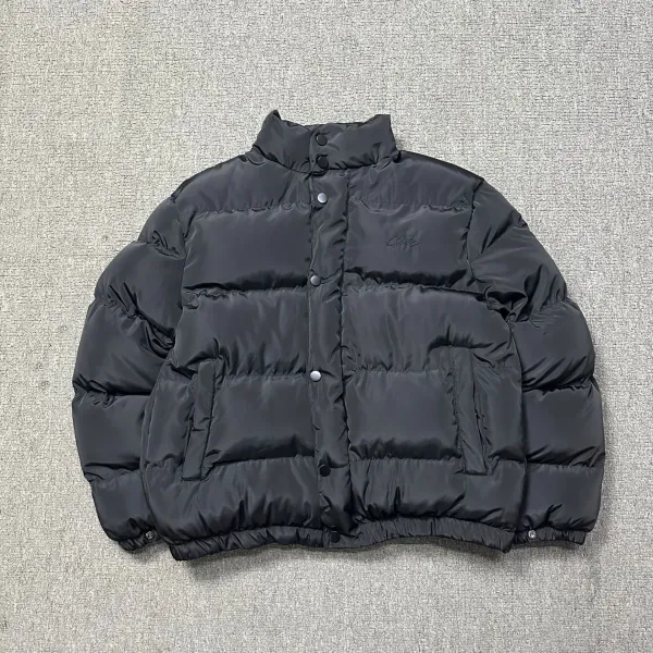 Corteiz × Unknown Down Jacket Black/Yellow Reversible Puffer Jacket - 32