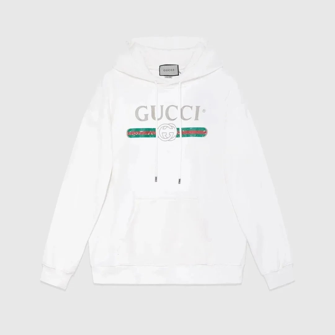 Gucci Boutique Logo Hoodie Beige - 7