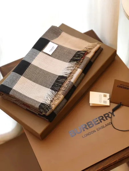 Dior Oblique CHRIST Scarf Gray Beige Cashmere-Silk Scarf - 11