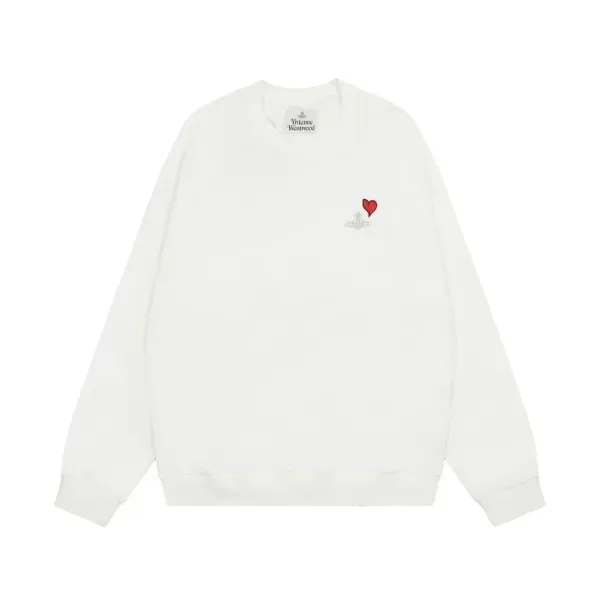 Vivienne Westwood Heart Orb Sweatshirt White - 1