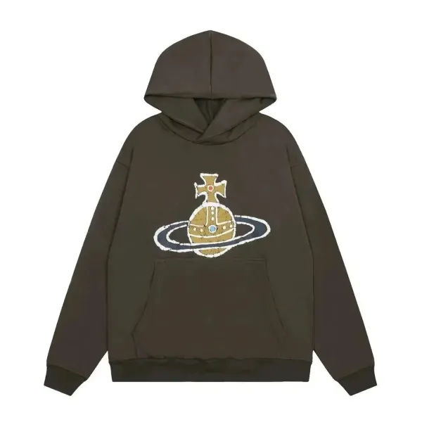 Vivienne Westwood Orb Spray Paint Hoodie Black - 4