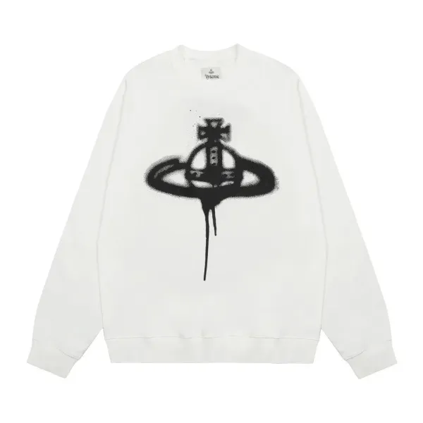 Vivienne Westwood Orb Spray Paint Hoodie Black - 29