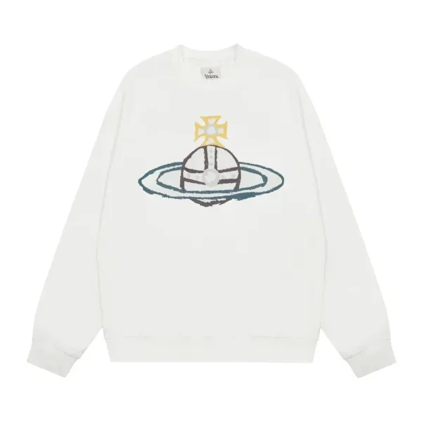 Vivienne Westwood Orb Spray Paint Hoodie Black - 28