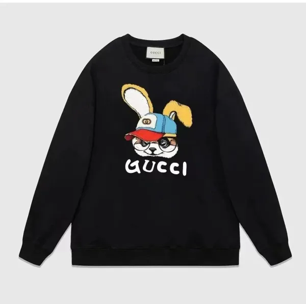 Gucci Shoes Graphic Print Black Hoodie - 9