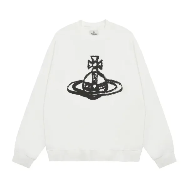 Vivienne Westwood Orb Spray Paint Hoodie Black - 24