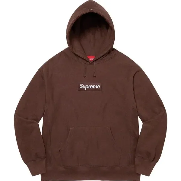 Supreme Box Logo Hoodie Brown - 1