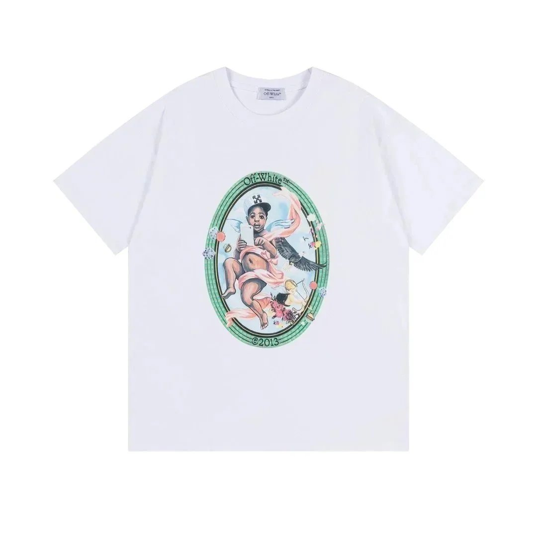 Off-White™ Off-White™ Angel Print T-Shirt in White White
