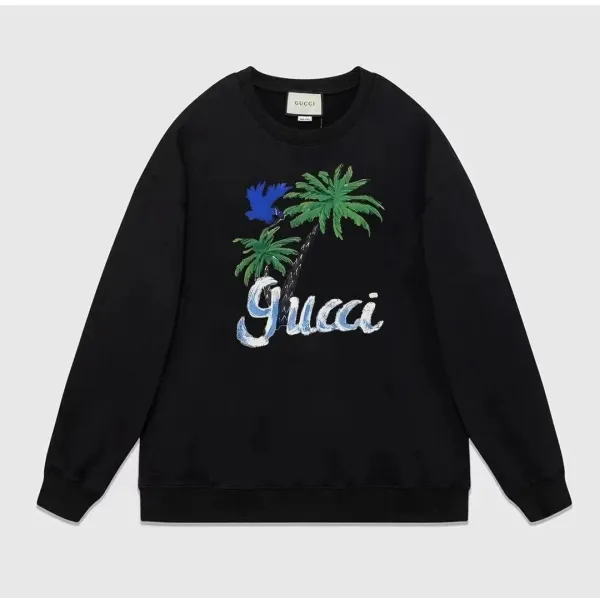 Gucci Shoes Graphic Print Black Hoodie - 15