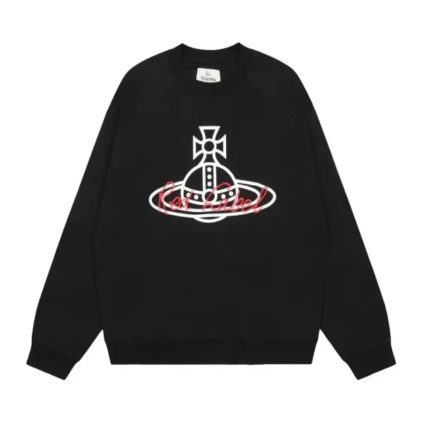 Vivienne Westwood Orb Spray Paint Hoodie Black - 22