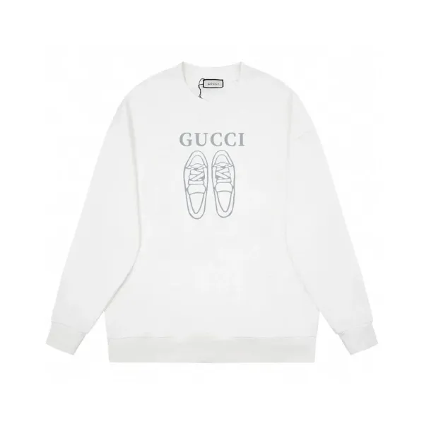 Gucci Shoes Graphic Print Black Hoodie - 16