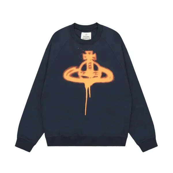 Vivienne Westwood Orb Spray Paint Hoodie Black - 31