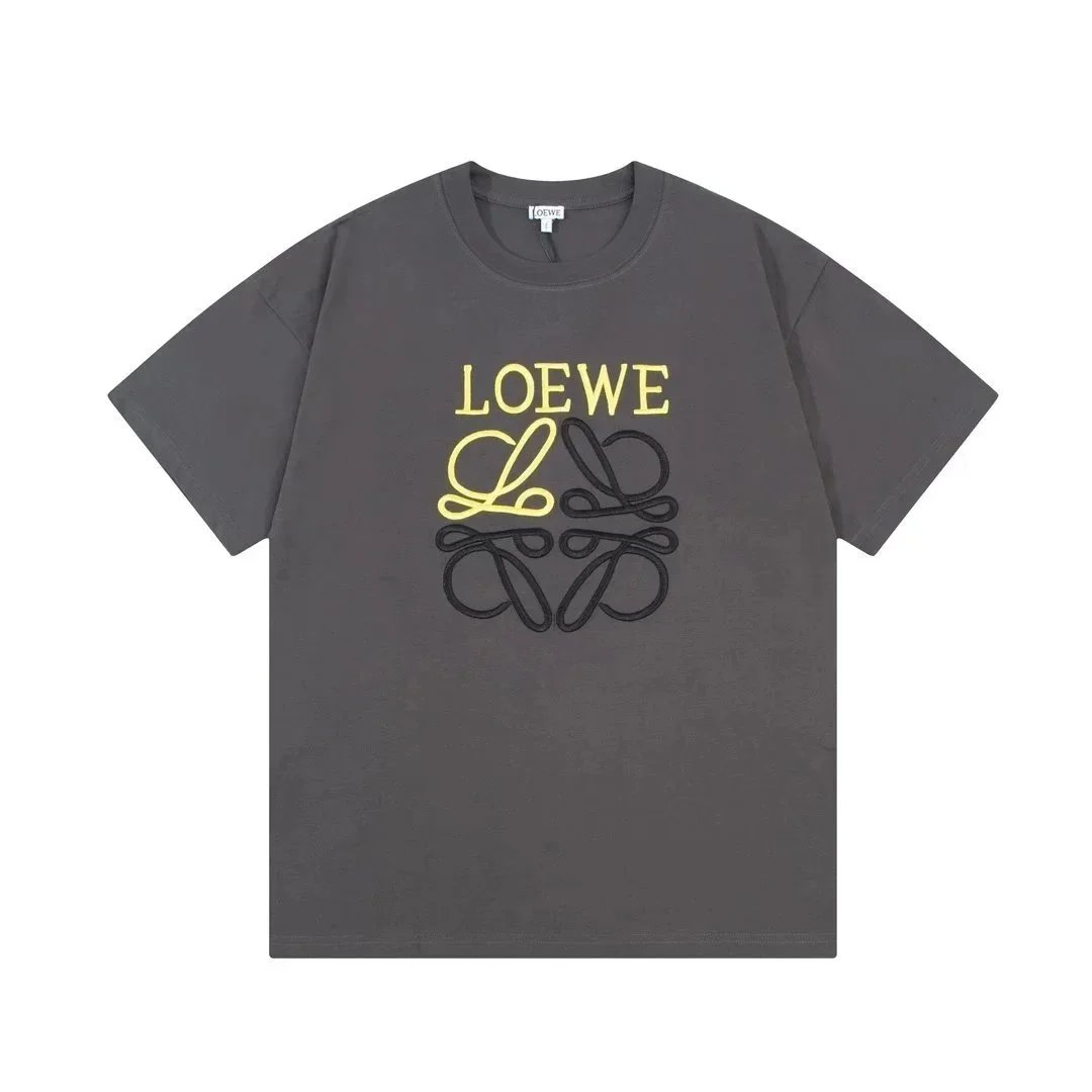 Loewe Loewe Anagram Logo T-Shirt in Grey Grey