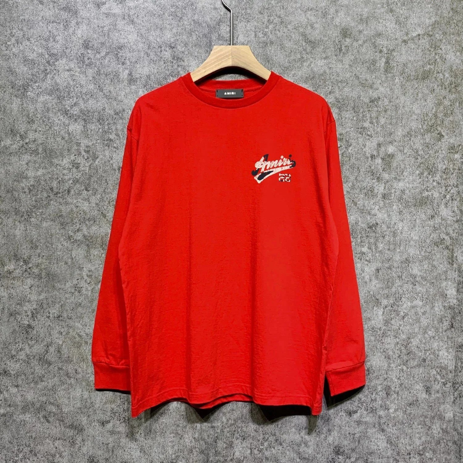 Amiri Logo Long-Sleeve Tee Royal Blue - 11