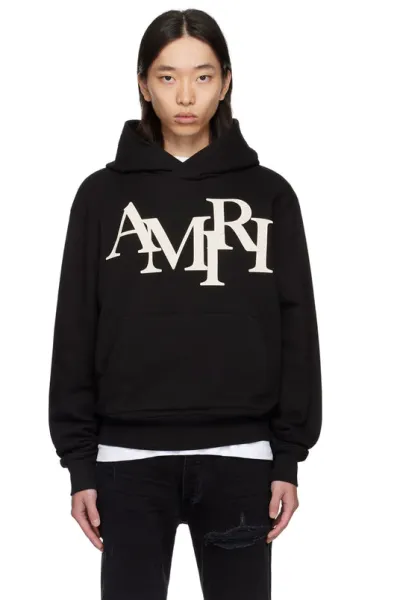 Amiri AMIRI Logo Hoodie Black - 1