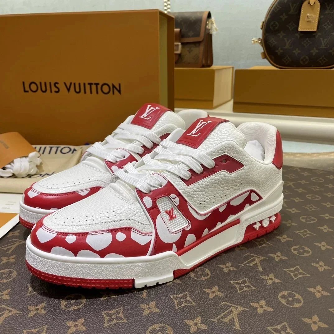 Louis Vuitton Trainer Monogram Black and White Sneakers - 6