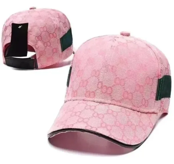 Gucci GG Marmont Pink Monogram Baseball Cap - 1