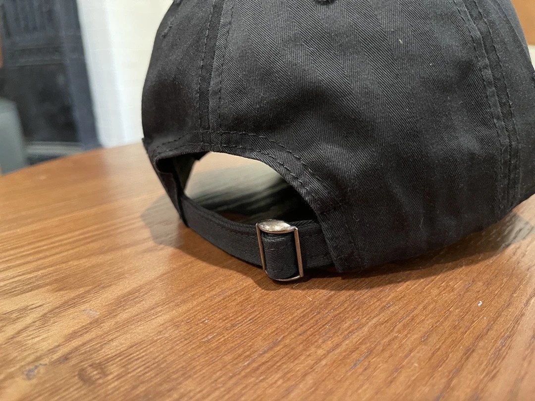 Fear of God Essentials Distressed Black Baseball Cap - 4