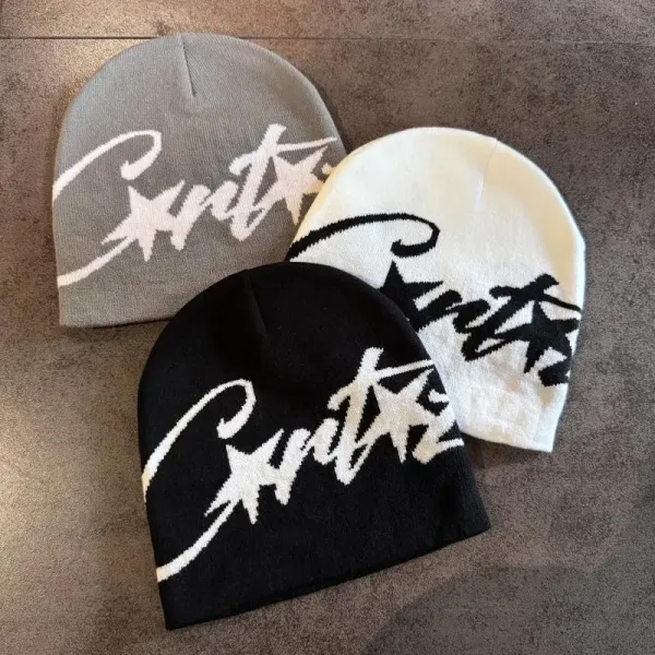 Corteiz Script Logo Beanie Black Pink - 4