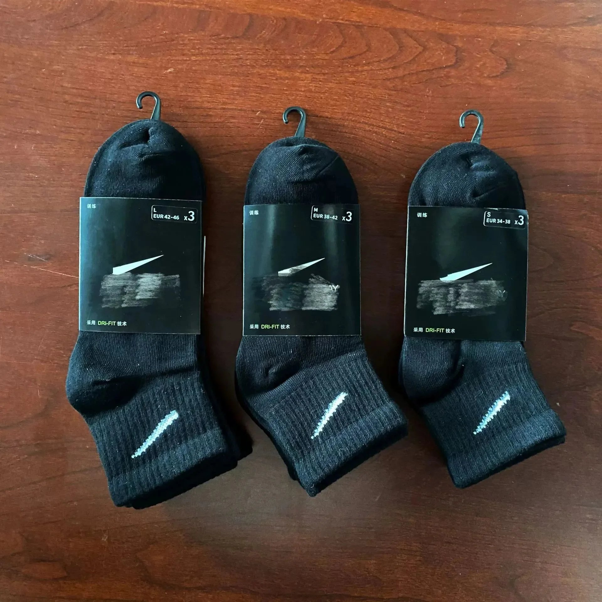 Nike Everyday Cushioned Crew Socks White Black Sport