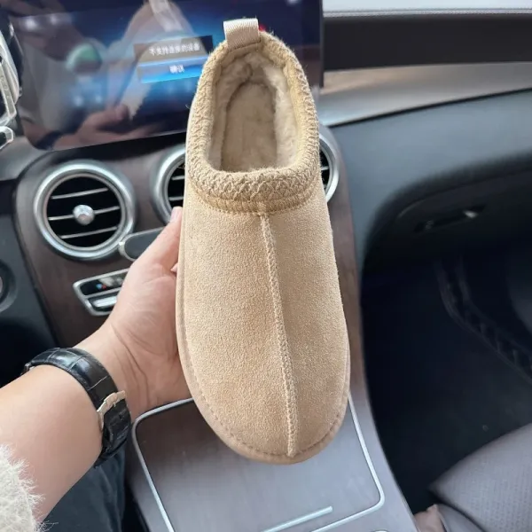 UGG Tasman Black Shearling-Lined Slipper Boots - 26