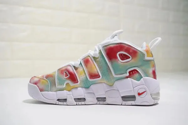 Nike Air More Uptempo Tie-Dye Multicolor Sneakers - 1