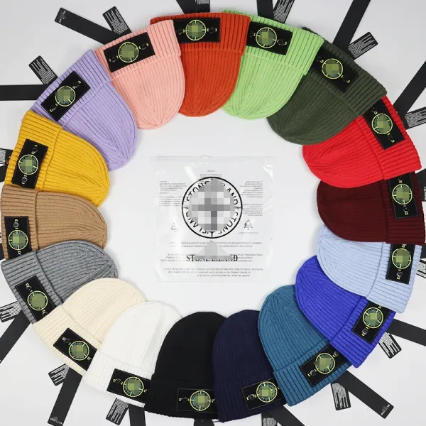 Stone Island Compass Patch Beanie Orange - 3