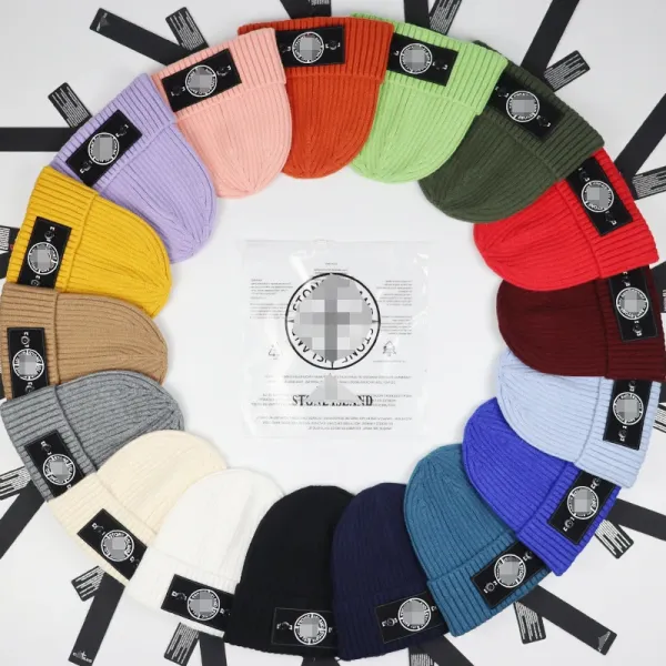 Stone Island Compass Patch Beanie Orange - 4